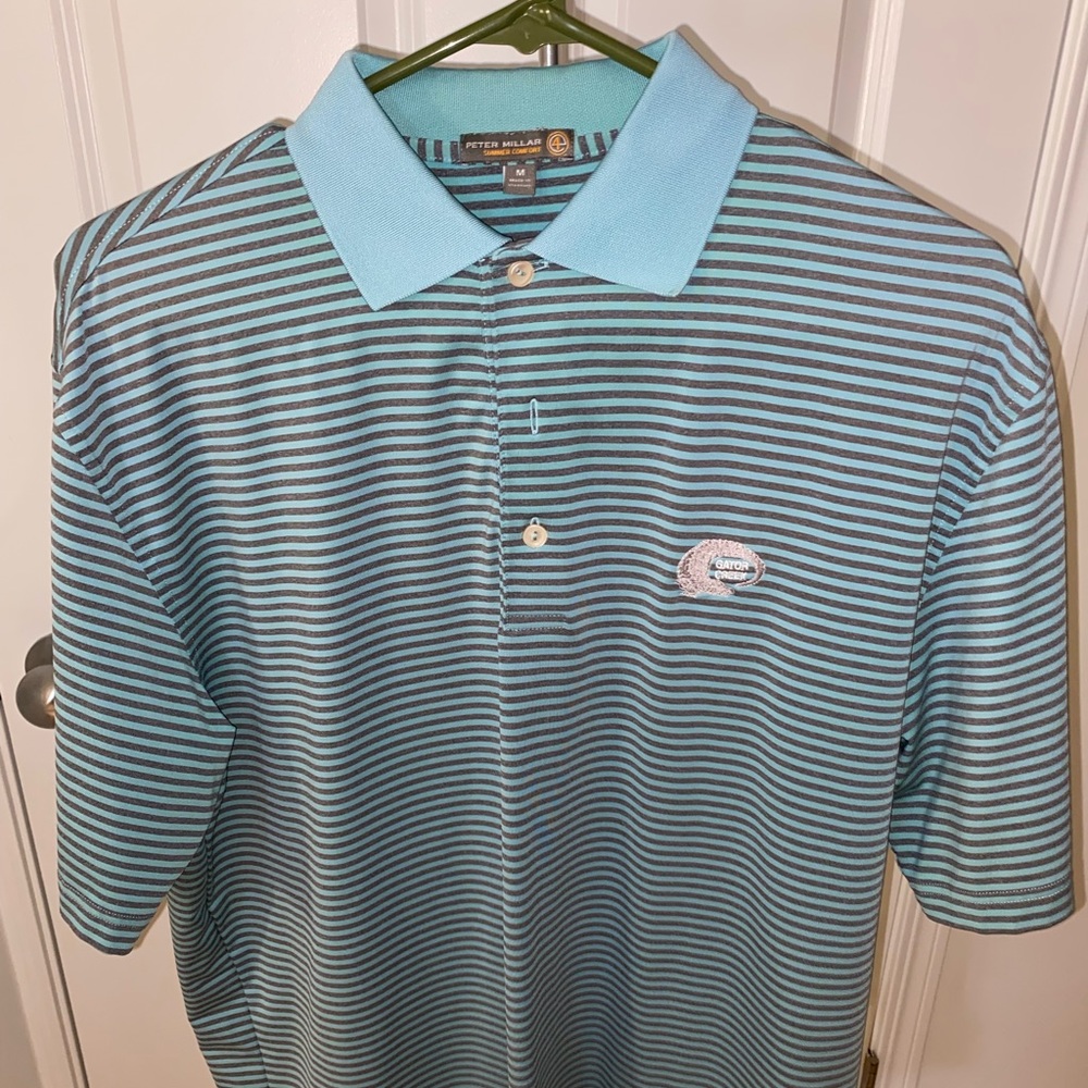 Peter Millar sz M golf shirt GATOR CREEK GC logo